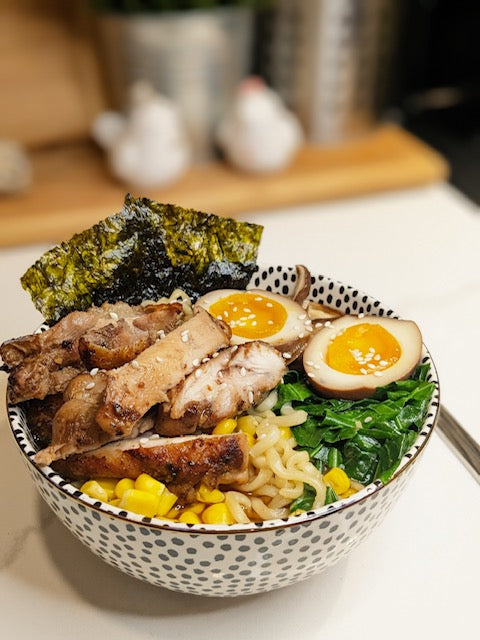Chicken Ramen with Marinated Egg
