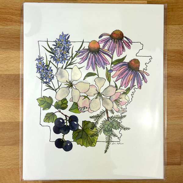 Art - Native Plants Of Arkansas 8x10 Print