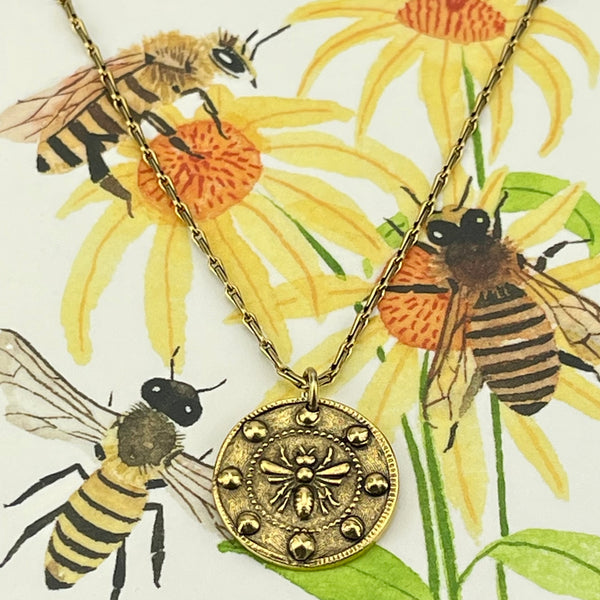 Necklace - In the Garden Honey Bee