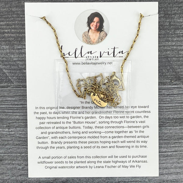 Necklace - In the Garden Honey Bee
