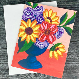 Card - Flowers in Vase