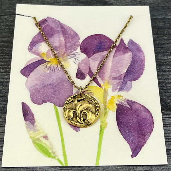 Necklace - In the Garden Iris