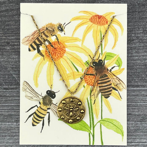 Necklace - In the Garden Honey Bee