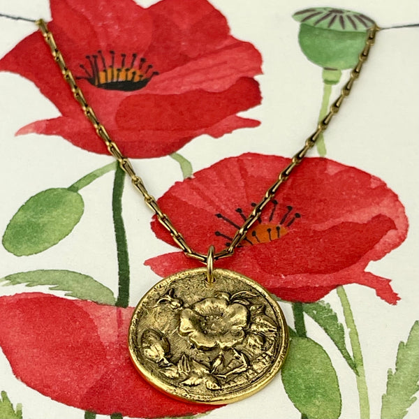 Necklace - In the Garden Poppy